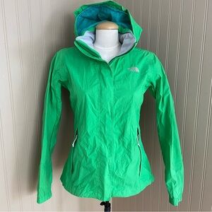 The North Face Resolve Venture Rain Windbreaker Jacket Bright Green Women’s S